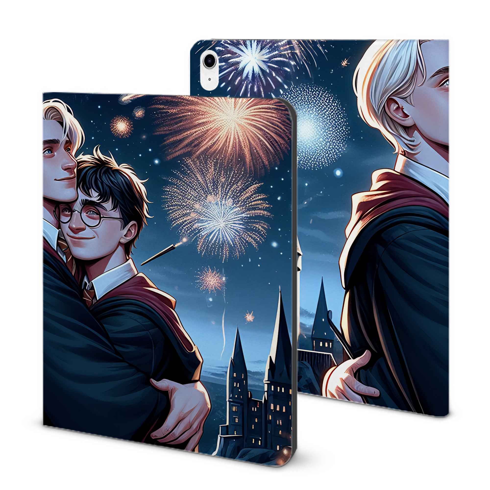（画像用） Harry Potter ハリー・ポッターシリーズ IPad ケース ブック型 PUレザー TPU 耐衝撃 軽量 薄型 ペン収納なし 全面保護 IPad 各モデル対応